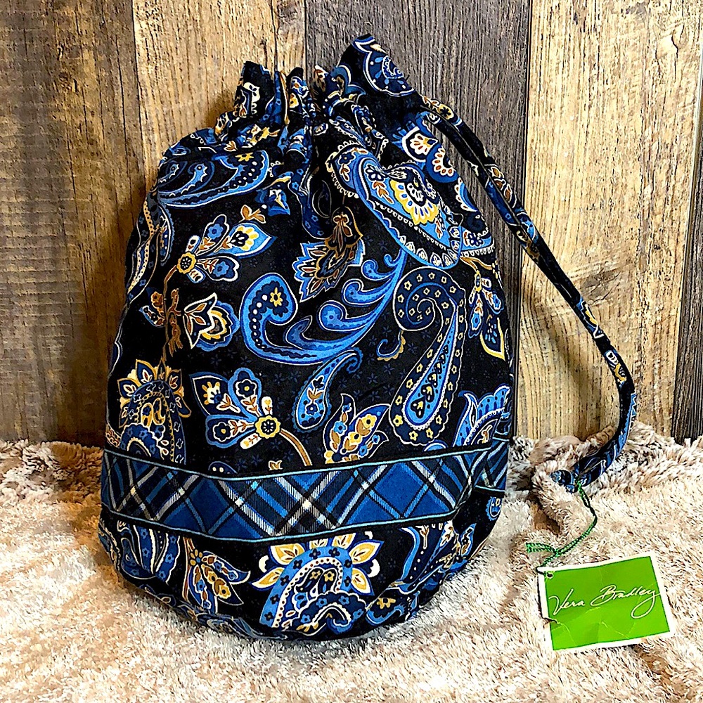 NEW! Vera Bradley Ditty Bag in Blue Paisley 💙🤍
